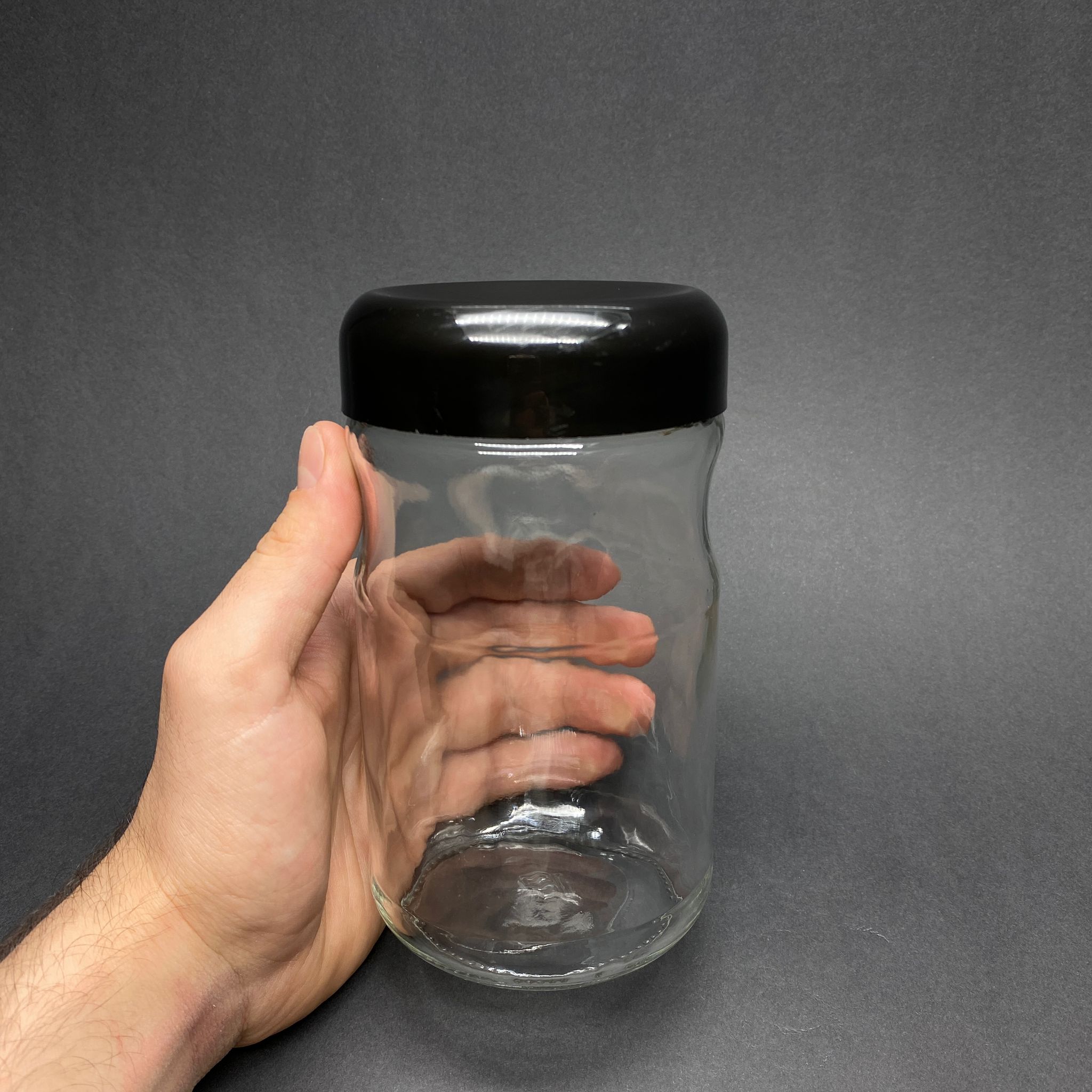 660ccbogumlucamkavanozsiyahplastikkapakli660mlcamkavanozud4948